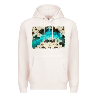 Pale Pink turquoise, cowhide backgraund Premium Hoodie - JahusDesignShop