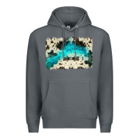 Rock turquoise, cowhide backgraund Premium Hoodie - JahusDesignShop