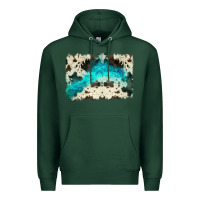 Sports Green turquoise, cowhide backgraund Premium Hoodie - JahusDesignShop