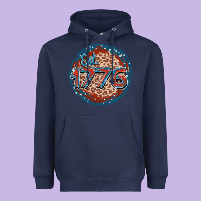 Est. 1776 Heavyweight Hoodie Designed By Fadigitalartstudio