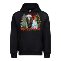 Black merry Christmas goat Urban Hoodie - CowhideDigitalArt