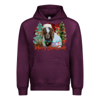 Mauve Wine merry Christmas goat Urban Hoodie - CowhideDigitalArt