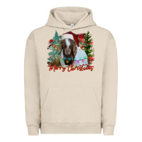 Pigment French Oak merry Christmas goat Urban Hoodie - CowhideDigitalArt
