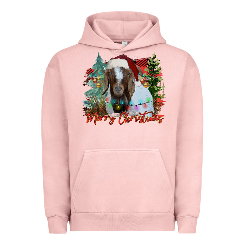 Merry Christmas Goat Urban Hoodie by CowhideDigitalArt | Teevron