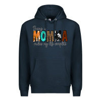 Navy Being a Momma Makes My Life Complete Premium Hoodie - CowCowDesign