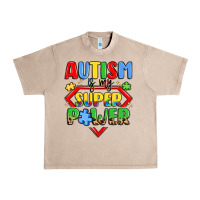 French Oak autism is my superpower Urban Heavy Tee - LillyAllenDesigns