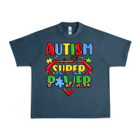 Midnight Navy autism is my superpower Urban Heavy Tee - LillyAllenDesigns
