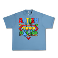 Pebble Blue autism is my superpower Urban Heavy Tee - LillyAllenDesigns