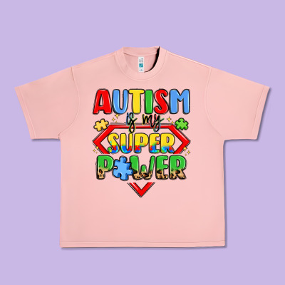 Autism Is My Superpower Urban Heavy Tee Designed By Lillyallendesigns