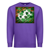 Purple St. patricks day Premium Sweatshirt - FaDigitalArtStudio