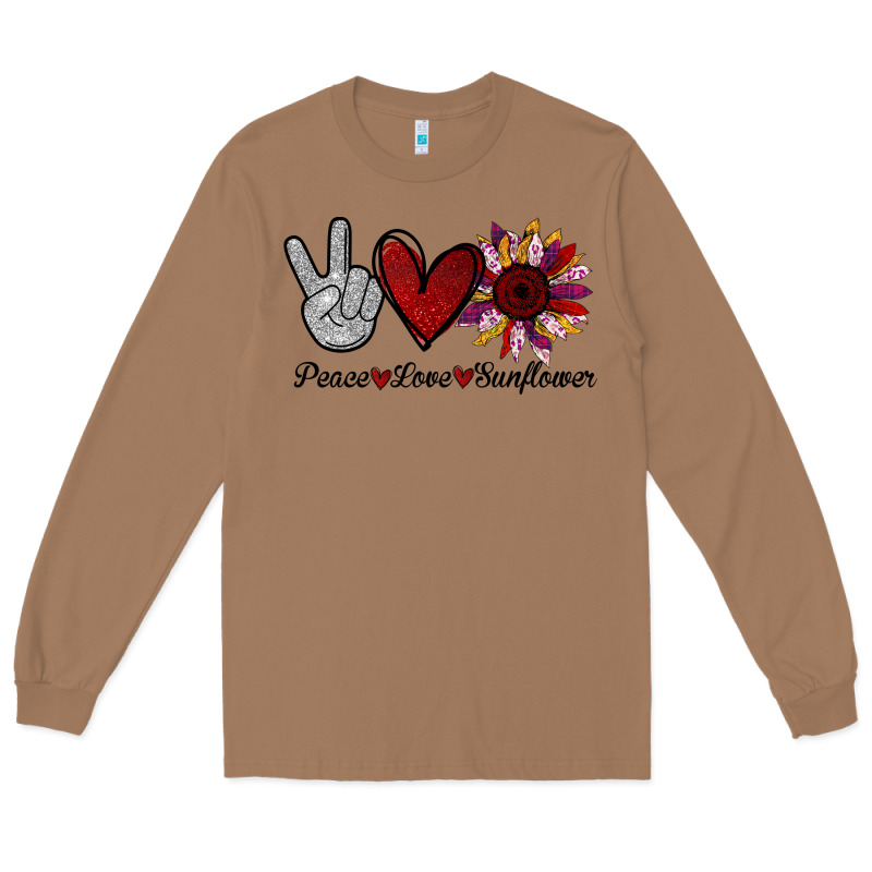 Peace Love Sunshine Sunflower Long Sleeve Tee by Bettercallsaul | Teevron