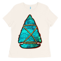 Bone turquoise arrowhead Ladies Tee - Jasminsmagicworld