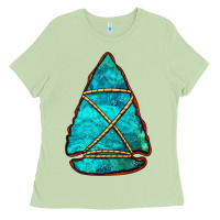Matcha turquoise arrowhead Ladies Tee - Jasminsmagicworld