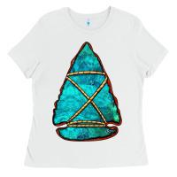 White turquoise arrowhead Ladies Tee - Jasminsmagicworld