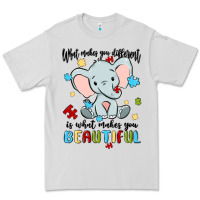Dove Grey what makes you different is what makes you beautif Premium Tee - MaliasSmallBusiness