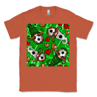 Soccer Gnomes And Hearts Seamless Pattern Classic Tee | Teevron