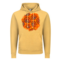 Vintage Mustard Thanksgiving Turkey With Tartan Patch Vintage Hoodie - BundleAndBundleShop