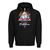 Black America ice cream Zipper Hoodie - HowdyJamesFarm