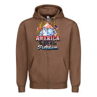 Chestnut America ice cream Zipper Hoodie - HowdyJamesFarm