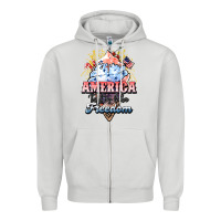 Dove Grey America ice cream Zipper Hoodie - HowdyJamesFarm