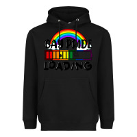 Black Gay pride loading Heavyweight Hoodie - FaDigitalArtStudio
