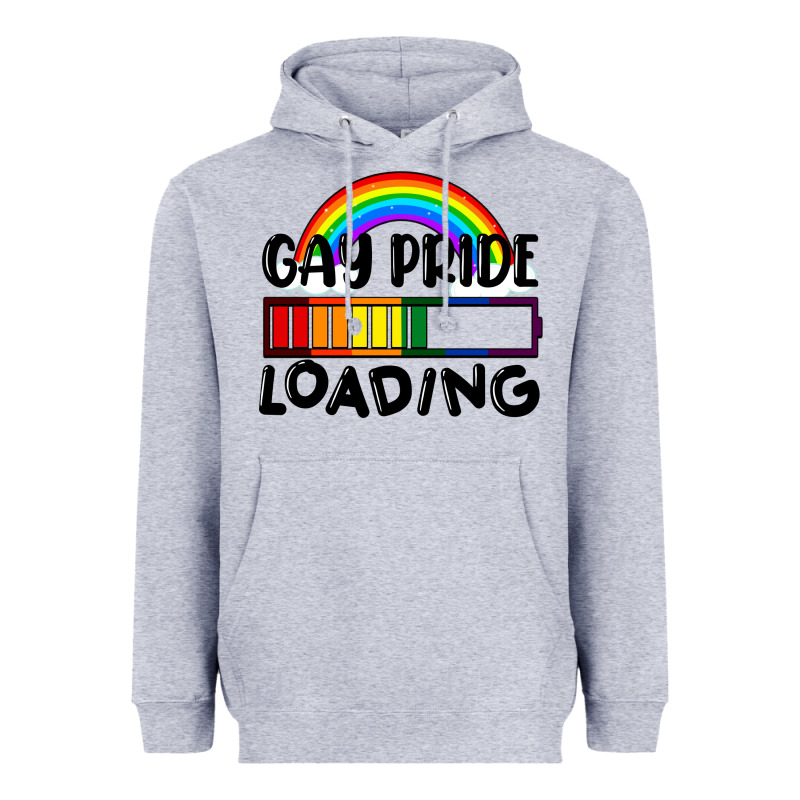 Gay Pride Loading Heavyweight Hoodie by FaDigitalArtStudio | Teevron