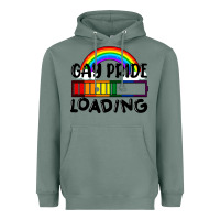 Sage Gay pride loading Heavyweight Hoodie - FaDigitalArtStudio