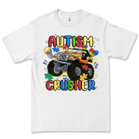 White autism crusher Premium Tee - MaliasSmallBusiness
