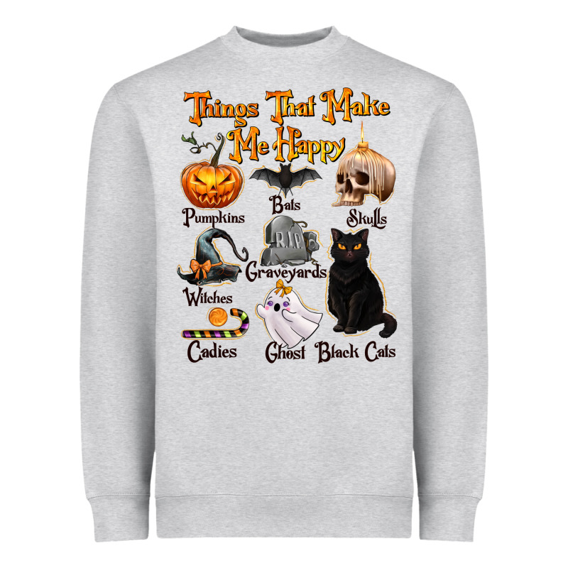 Things That Make Me Happy Heavyweight Sweatshirt by texasbilliewilder | Teevron
