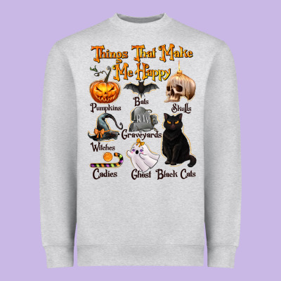 Things That Make Me Happy Heavyweight Sweatshirt Designed By Texasbilliewilder