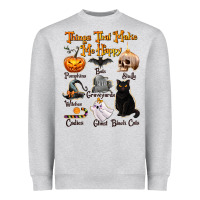 Heather Grey Things That Make Me Happy Heavyweight Sweatshirt - texasbilliewilder