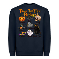Navy Things That Make Me Happy Heavyweight Sweatshirt - texasbilliewilder