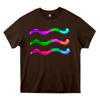 Chocolate Brown worm jelly Heavy Core Tee - AdoDesignShop