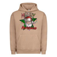 Pigment Burro festive santa claus greeting Urban Hoodie - CowhideDigitalArt