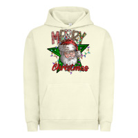 Pigment Pistachio festive santa claus greeting Urban Hoodie - CowhideDigitalArt