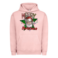 Pigment Salmon festive santa claus greeting Urban Hoodie - CowhideDigitalArt