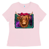 Halloween Highland Cow Ladies Tee | Teevron