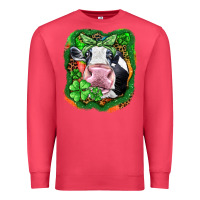 Cardinal St. Patrick's day cow Premium Sweatshirt - FaDigitalArtStudio