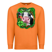 Carrot St. Patrick's day cow Premium Sweatshirt - FaDigitalArtStudio
