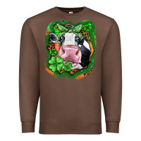Chestnut St. Patrick's day cow Premium Sweatshirt - FaDigitalArtStudio