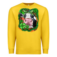 Lemon St. Patrick's day cow Premium Sweatshirt - FaDigitalArtStudio