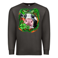 Smoke St. Patrick's day cow Premium Sweatshirt - FaDigitalArtStudio