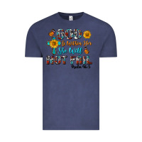 Vintage Denim god is within her she will not fail Vintage Tee - BundleAndBundleShop