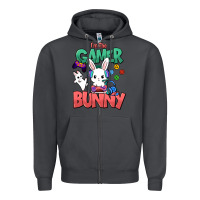 Smoke I'm the game Bunny Easter day Zipper Hoodie - HowdyJamesFarm