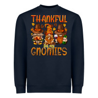 Navy thankful for my gnomies Heavyweight Sweatshirt - NancyCooperArtShop