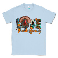 Dusty Blue love thanksgiving Classic Tee - JahusDesignShop
