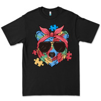 Black autism awareness bear Premium Tee - MaliasSmallBusiness