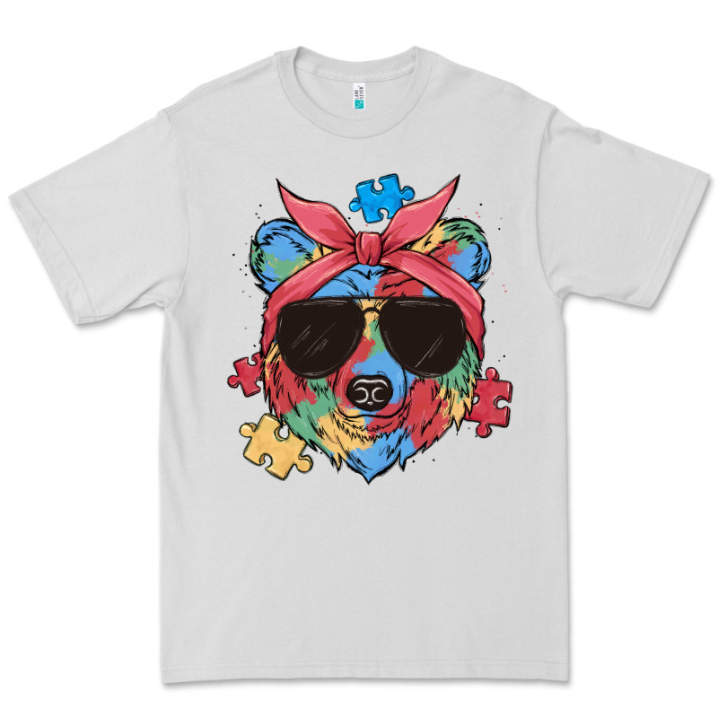 Autism Awareness Bear Premium Tee by MaliasSmallBusiness | Teevron