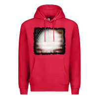 Cardinal America Wood Flag with bBeach Effect Premium Hoodie - CowCowDesign