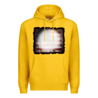 Lemon America Wood Flag with bBeach Effect Premium Hoodie - CowCowDesign